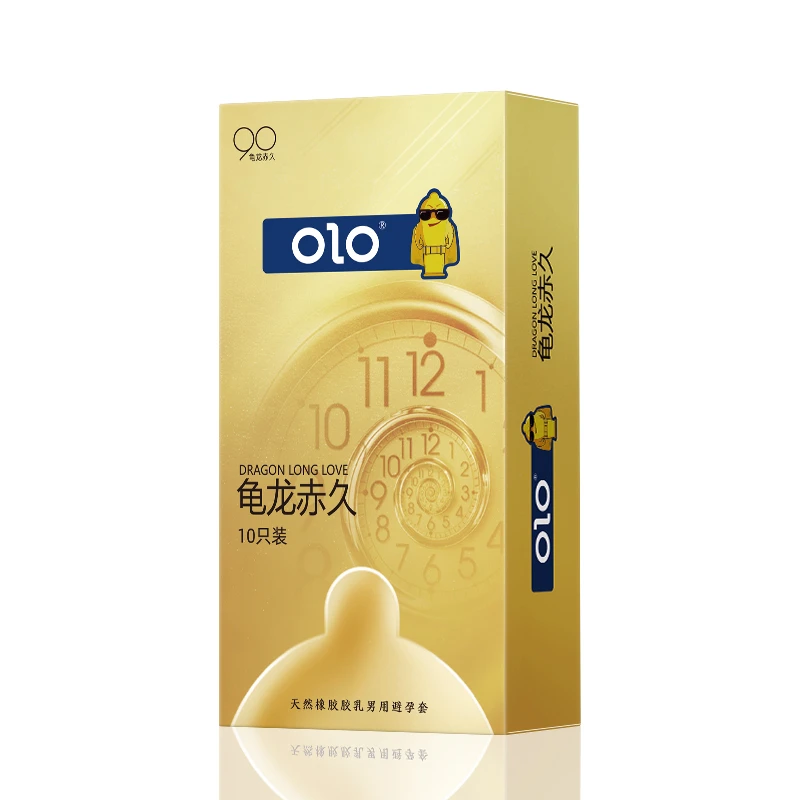 OLO延时超薄安全套玻尿酸持久颗粒套润滑天然橡胶胶乳男用避孕套