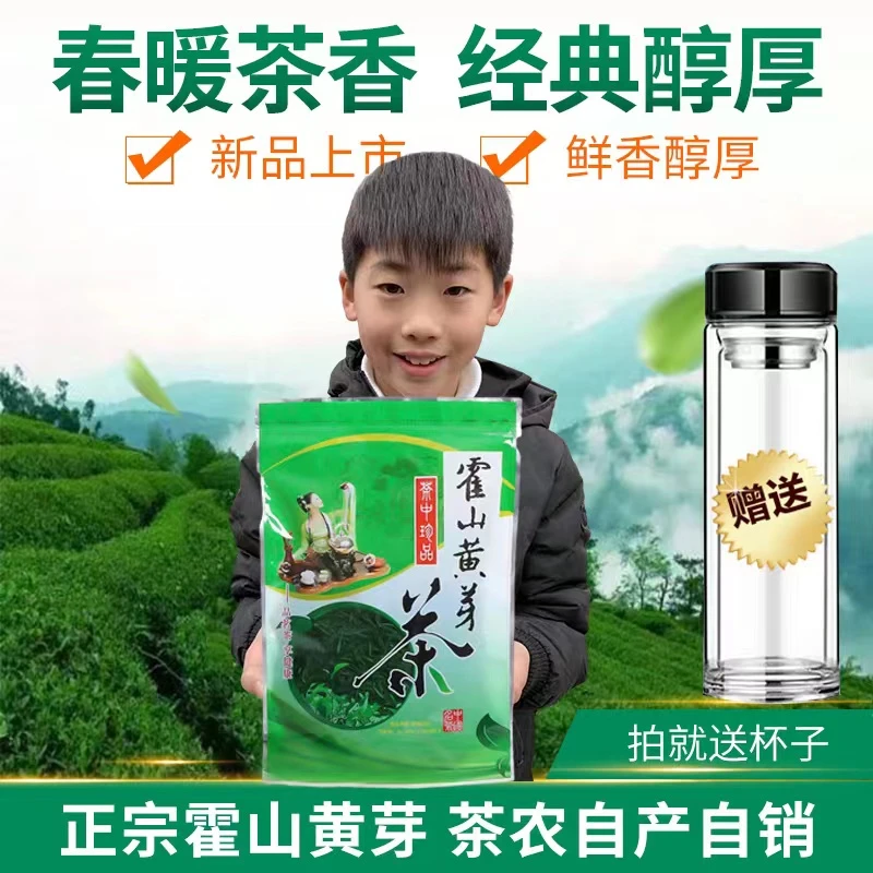 新茶霍山黄芽大化坪手工茶叶锅炒炭火烘焙500g