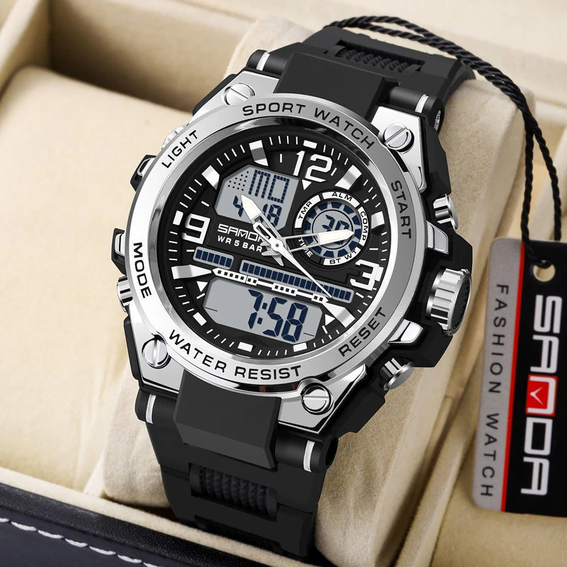 金刚狼电子手表可游泳防水青少年初高中学生款男生潮流运动腕表