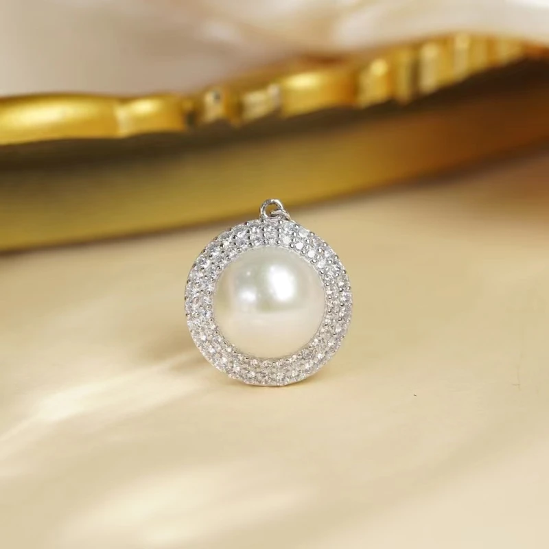 【小北好物】S925银淡水珍珠吊坠16QH15X236【多样性发一件】约12mm