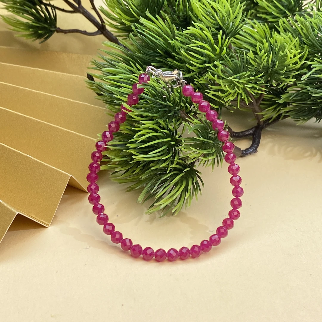 培育红宝石【小北好物】培育红宝石手链 QA02X17