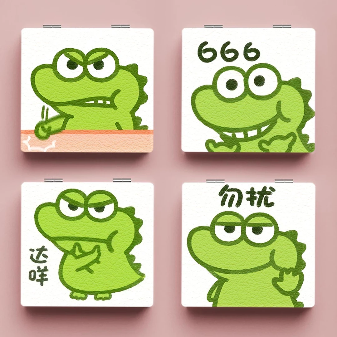 随身随身携带专用手持折叠学生化妆镜子便携可爱小镜子折叠镜宿舍