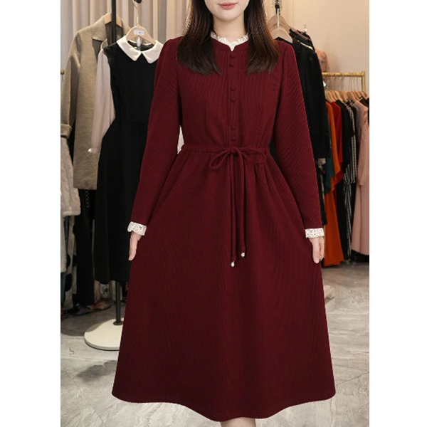 新款2024连衣裙女收腰显瘦洋气时尚连衣裙子J720