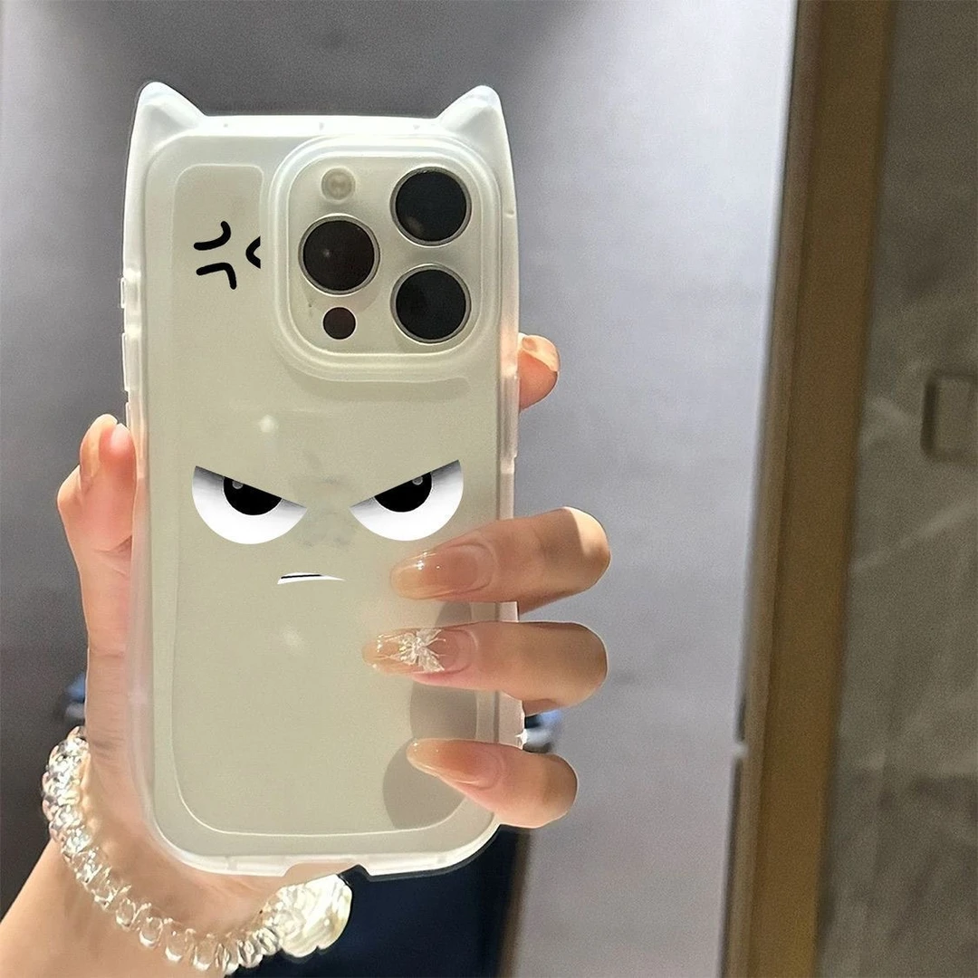 生气表情适用iphone16promax/15猫耳朵苹果iPhone14/13/12/11趣味