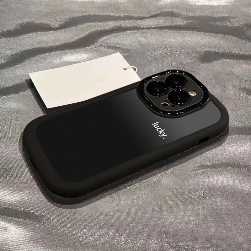 渐变幸运适用于iphone16PRO简约15苹果14promax全包手机壳13防摔