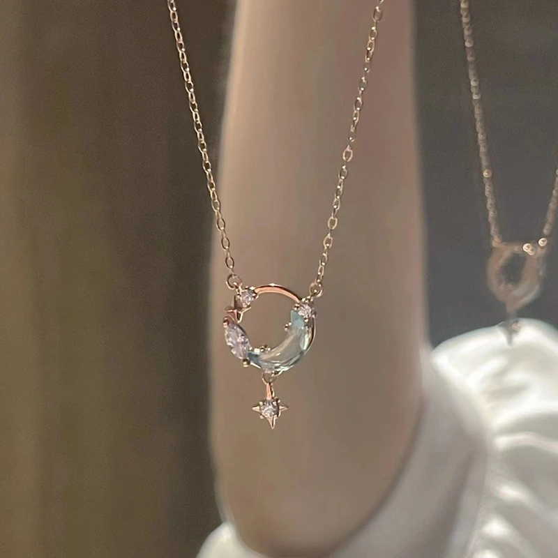 坠链均925银 逐梦星河项链女款轻奢简约锁骨链情人节送女朋友礼物