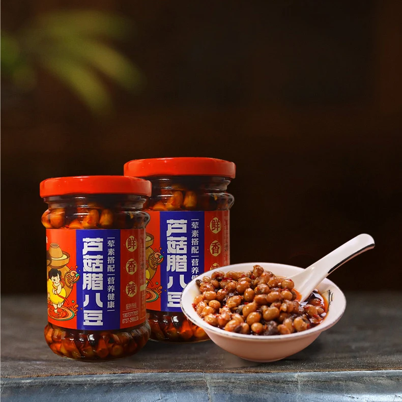 豆依妹湖南特产农家老坛发酵拌饭古法手工秘制腊八豆
