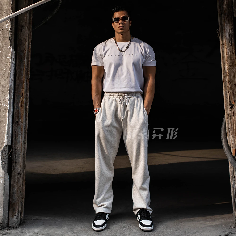 卫裤运动长裤休闲裤直筒美式百搭透气男士男士户外夏季春夏宽松