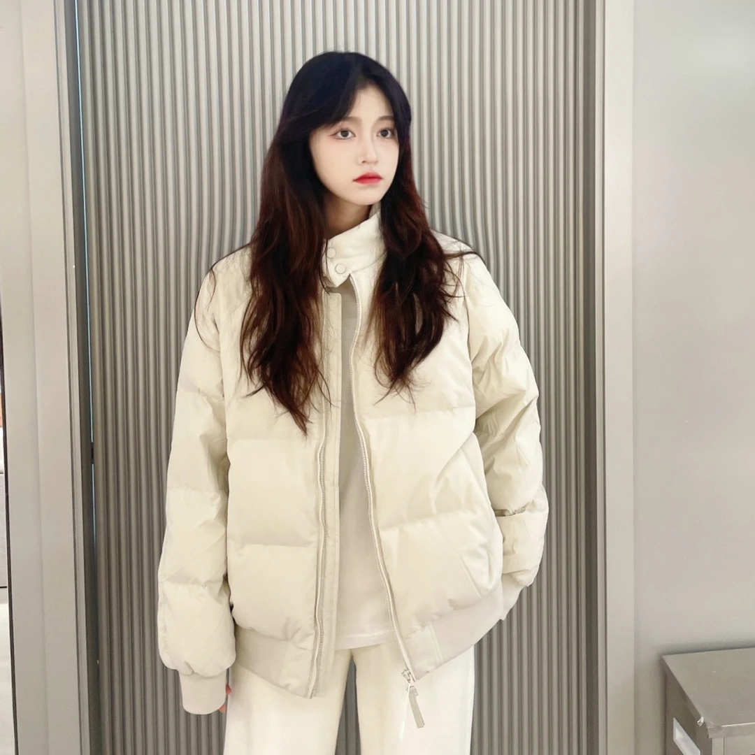 真羽绒|【防风】森马短款羽绒服男哈灵顿夹克冬季肌理感外套