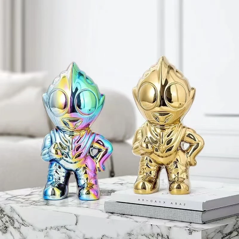 【澳门coco姐同款】奥特曼陶瓷手办客厅玄关办公室桌面摆件装饰品