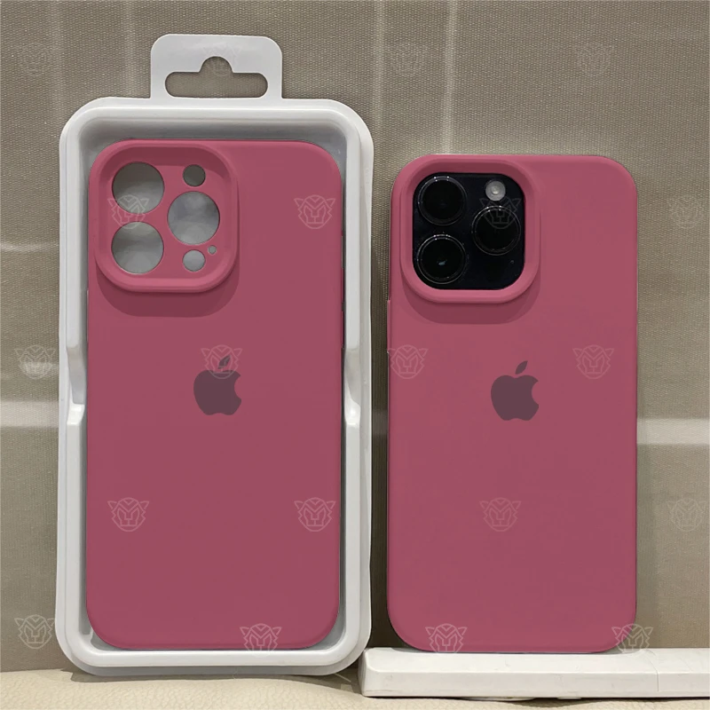 ins梅子色iPhone15全包液态硅胶手机壳苹果14/13/12网红防摔超薄