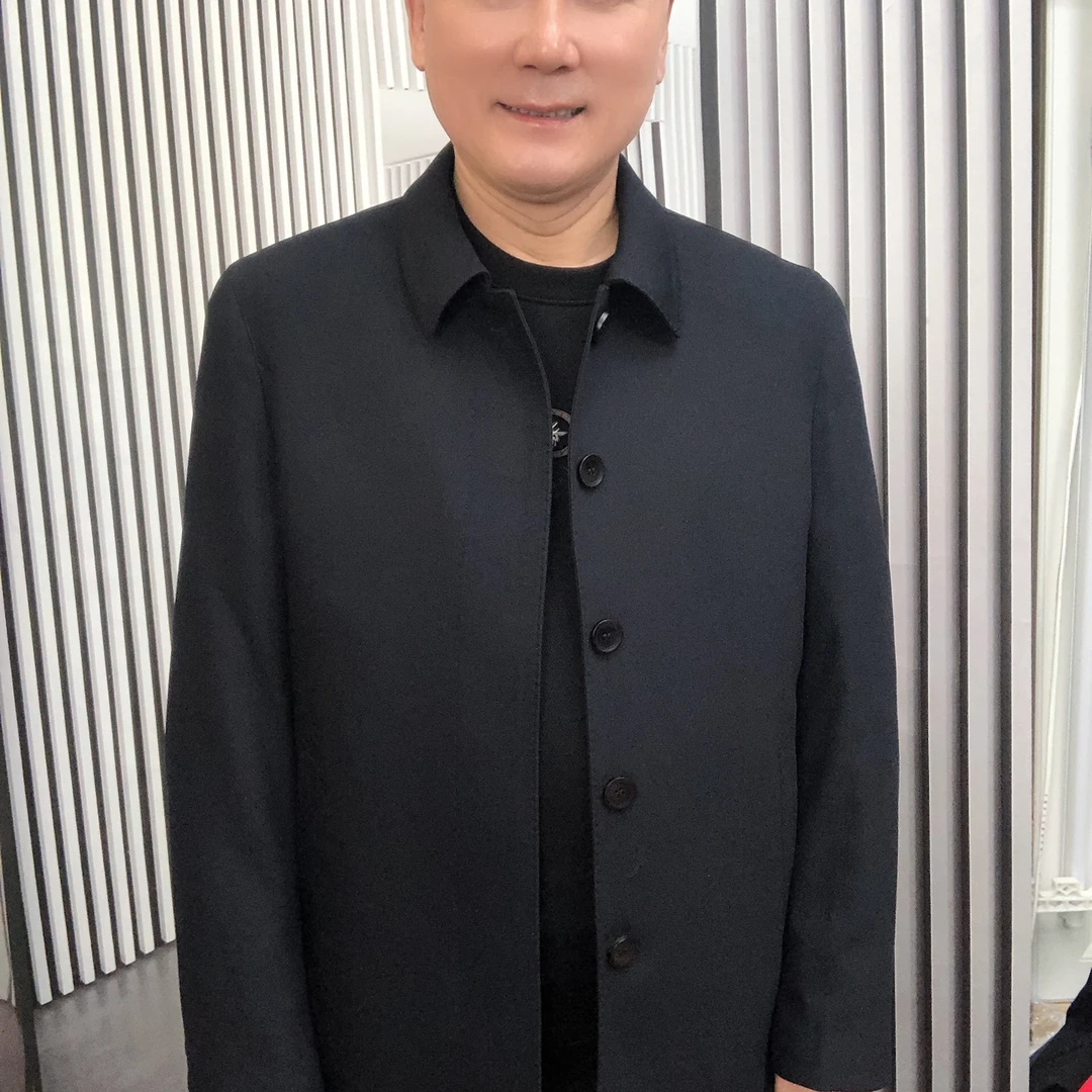 5658（刚）新款男士商务休闲风衣