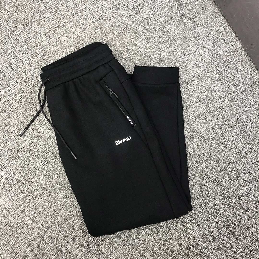 7501（铁）冬季加绒加厚新款休闲紧角高腰休闲裤