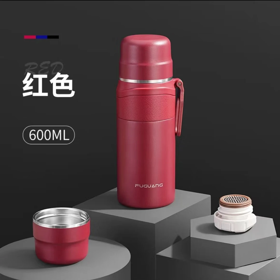 【品牌库存】FG大容量600ml316L不锈钢焖茶壶双层真空保温杯保温壶
