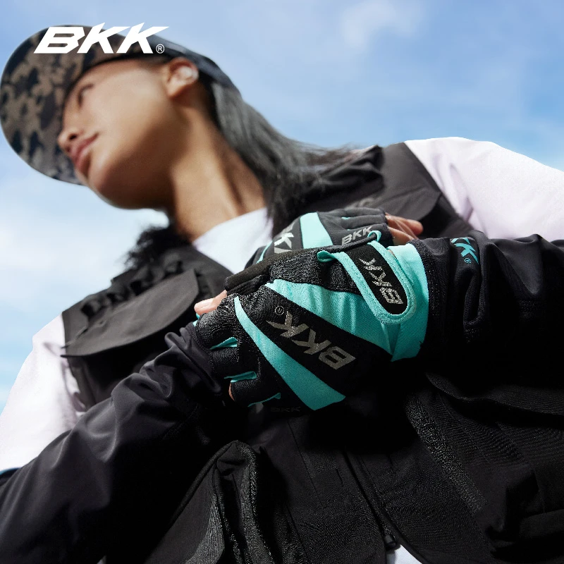 BKK钓鱼手套 防滑路亚半指手套 防晒透气 渔具垂钓户外手套