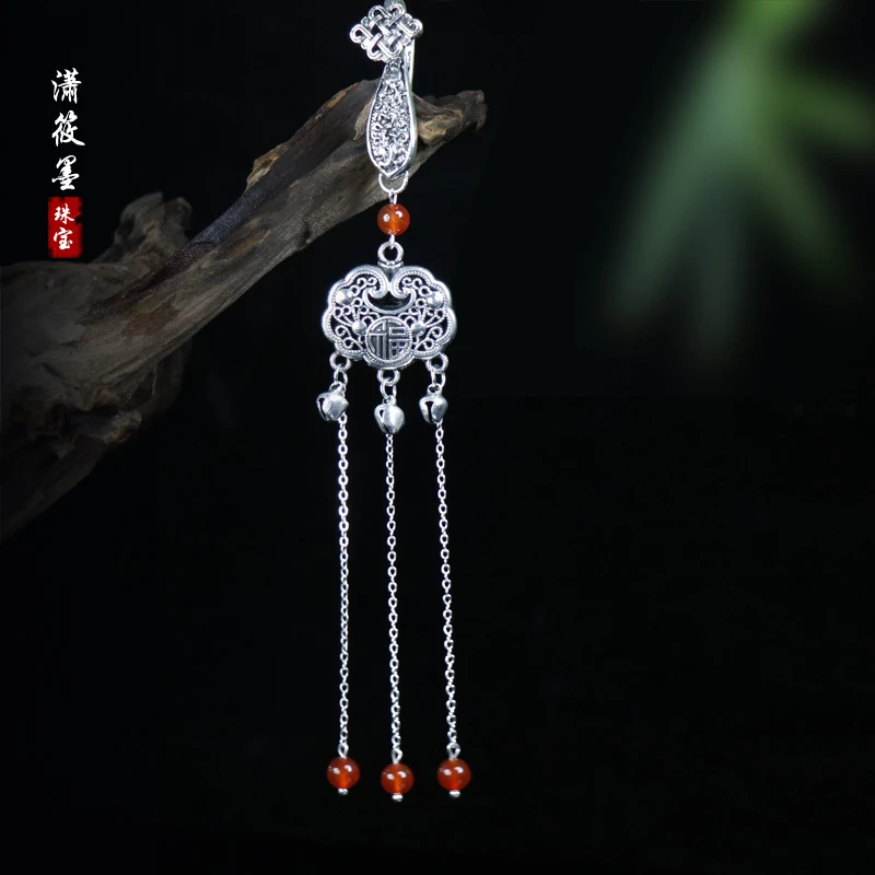 潇筱墨原创手工制作天然玛瑙玉髓珠挂饰