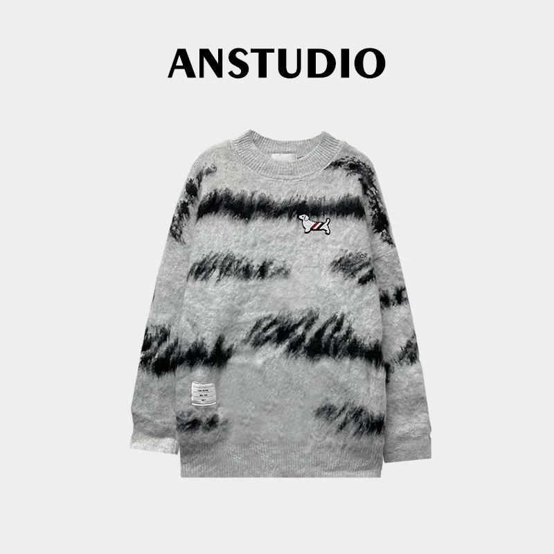 ANNI ·Ani-A318圆领针织百搭休闲套头毛衣