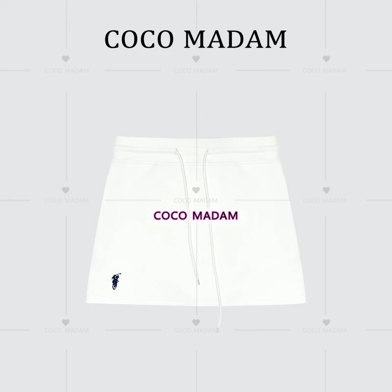 《An ni》Ani-A881 百搭休闲短裙美式简约半身裙女夏季抽绳