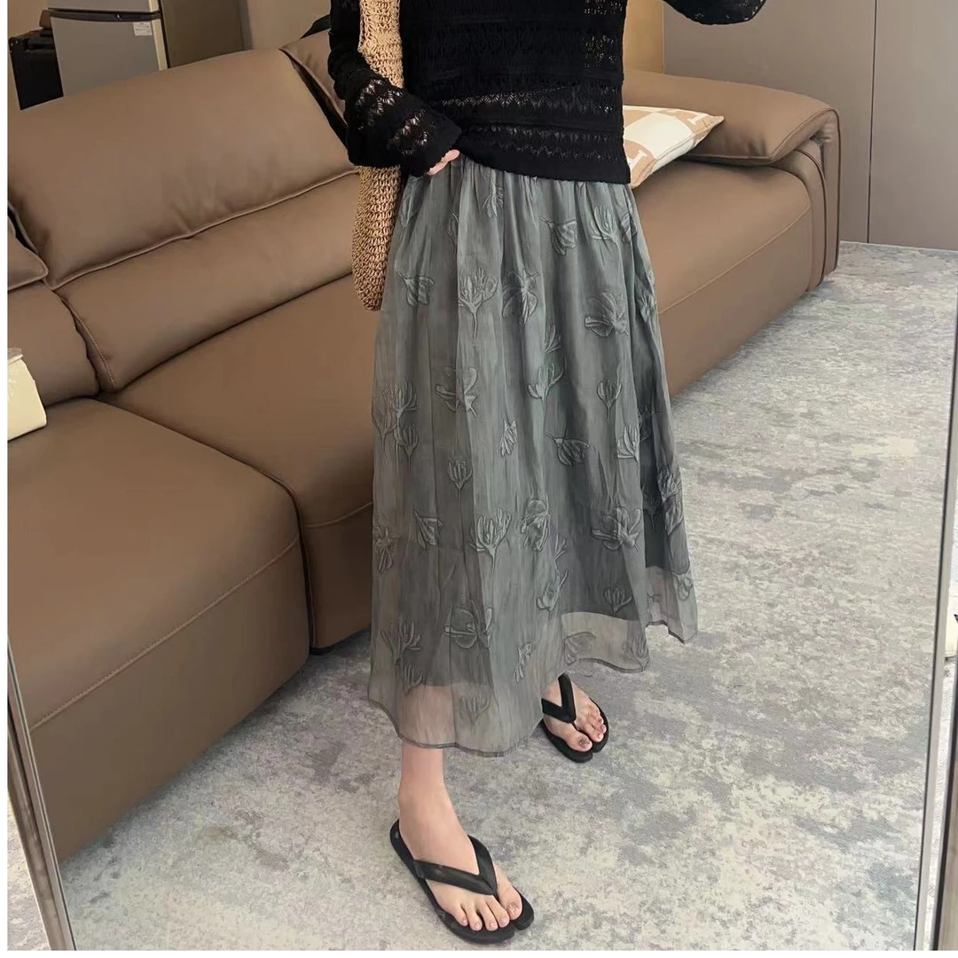 ANNI · Ani-A949 新款气质显瘦百搭小众显瘦高腰时尚半身裙