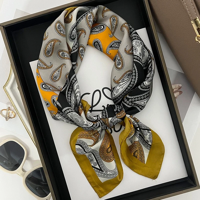 100新款百搭杭州丝绸丝巾70*70#3321