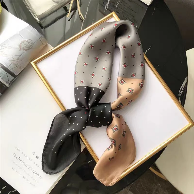 100新款百搭杭州丝绸丝巾70*70#1320