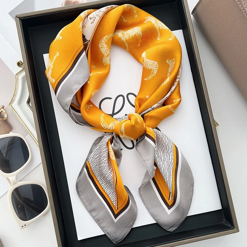 100新款百搭杭州丝绸丝巾70*70#3057