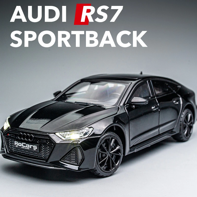 奥笛RS7合金车模型仿真汽车模型玩具车1:24精致收藏摆件礼品
