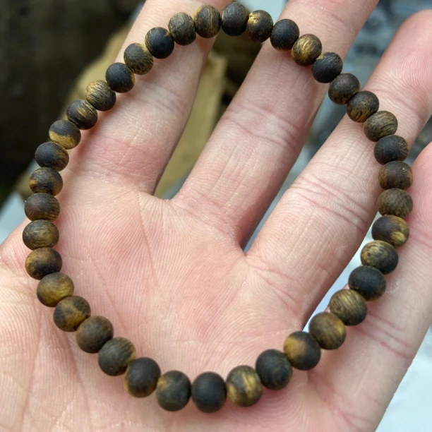 棋楠沉香圆珠单圈沉水浮0.5-3g+多样性发一条