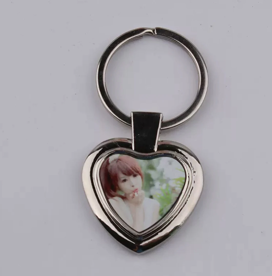 防丢失金属钥匙扣客服留言指定照片彩印上正面反面激光刻手机号码