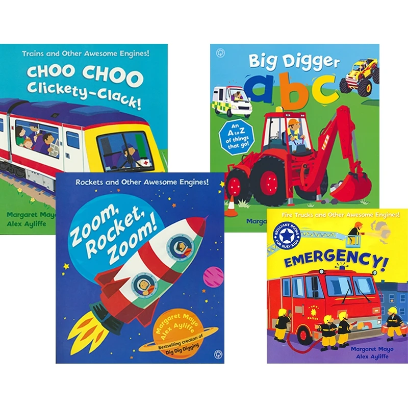 Awesome Engines Collection (4 Books) 幼儿科普绘本