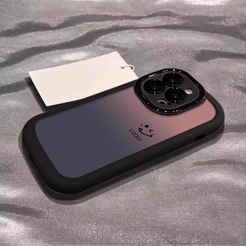 简约渐变笑脸适用一加ACE3pro手机壳3新款ace2硅胶2pro保护套一加