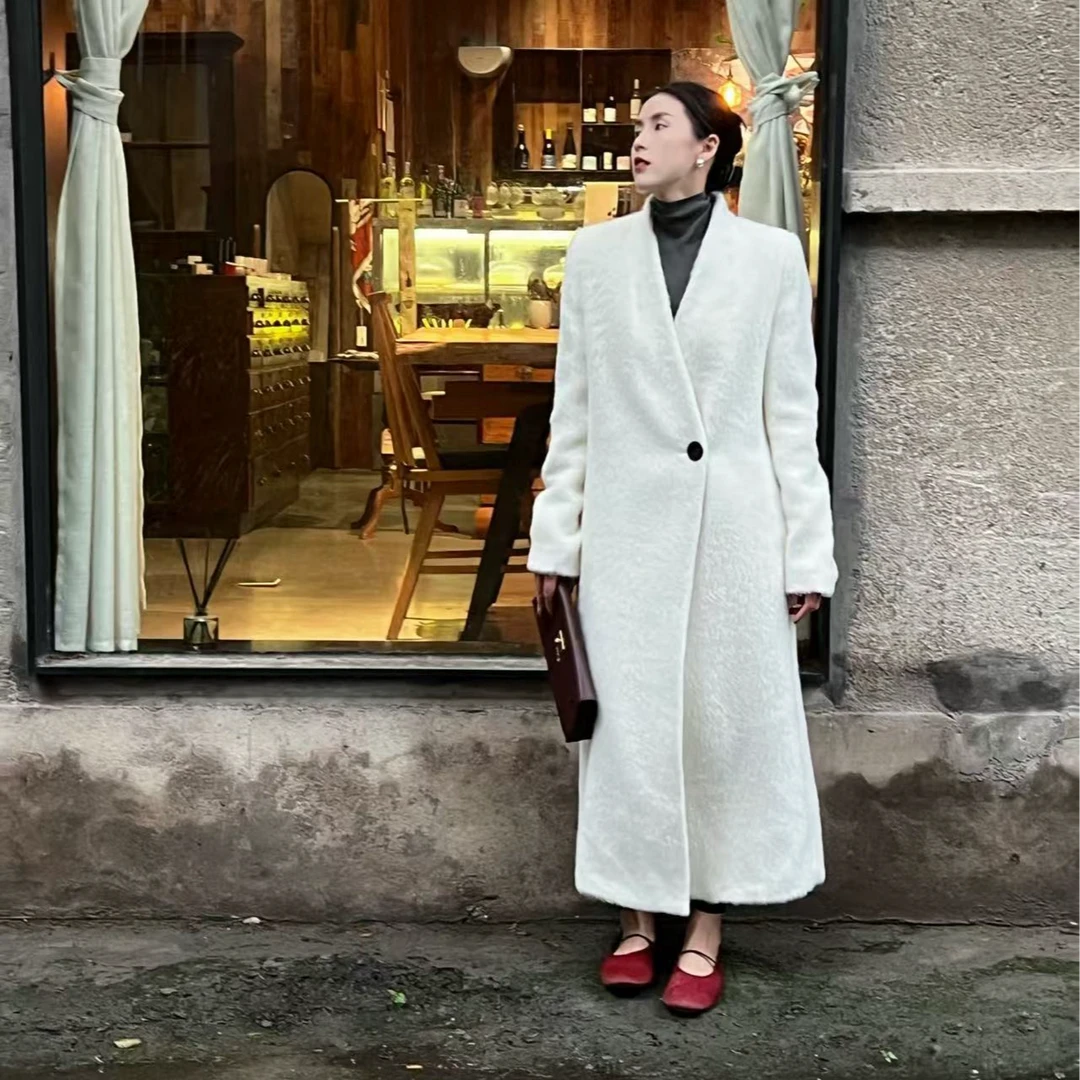 IMLINCONTE【绝世佳人】秘鲁进口羊驼毛苏丽大衣MQ42DY901