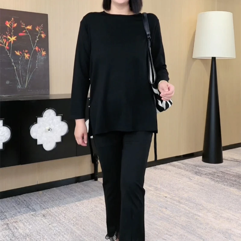 乔一大码高端女装2024新款时尚气质洋气舒适显瘦遮肚上衣