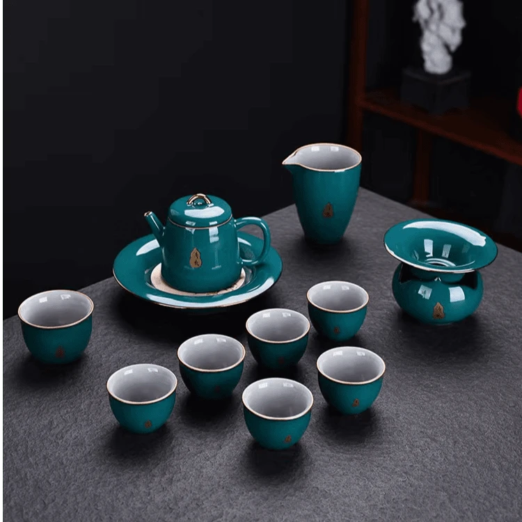 晟翔陶瓷茶具套装清欢茶壶11头