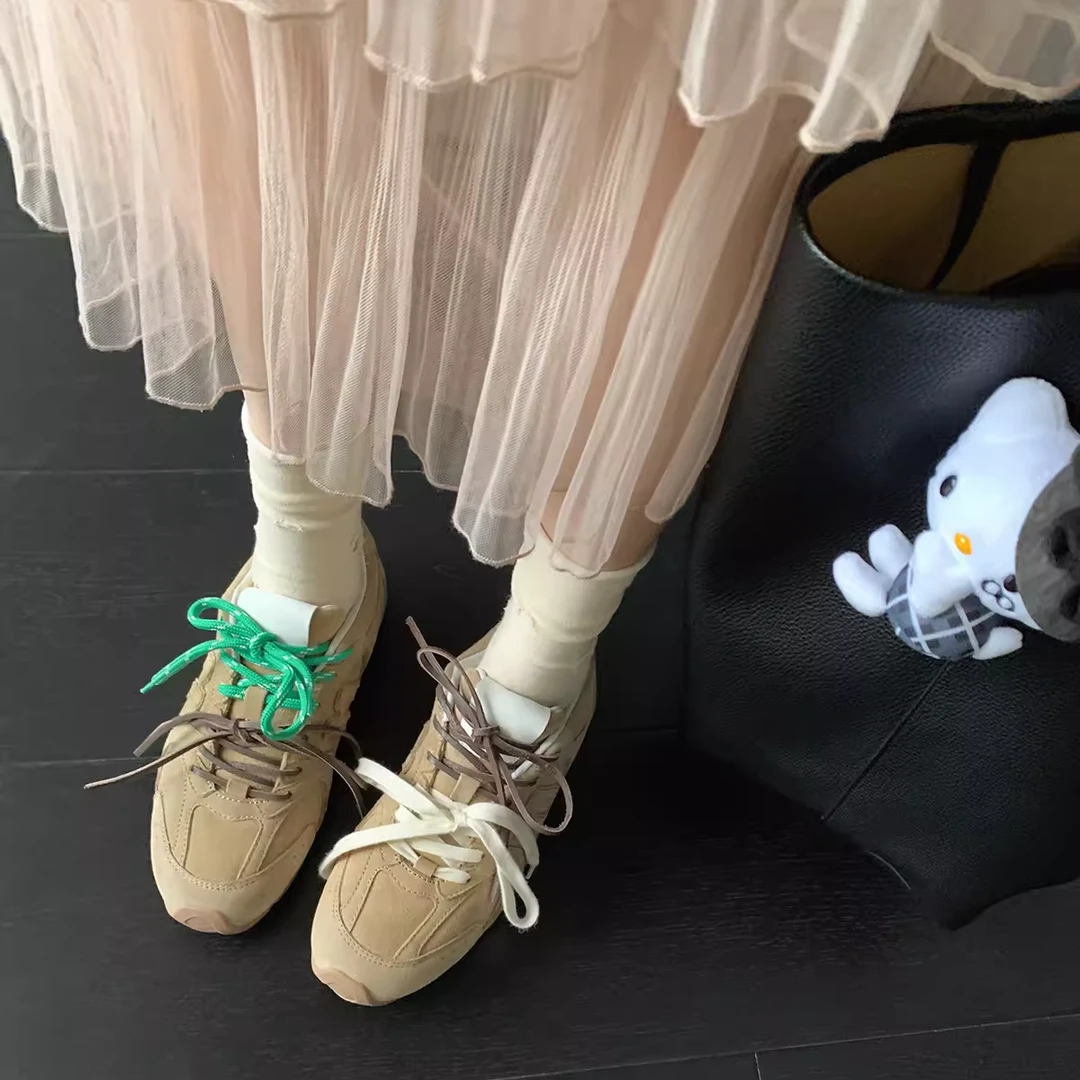 复古运动阿甘鞋女