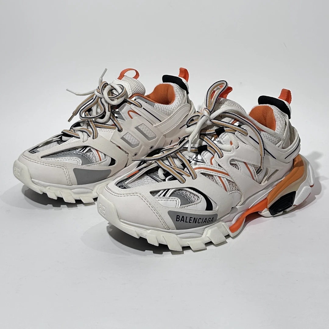 37码/98新/Balenciaga/巴黎世家 Track 白橙时尚老爹鞋/ML01396