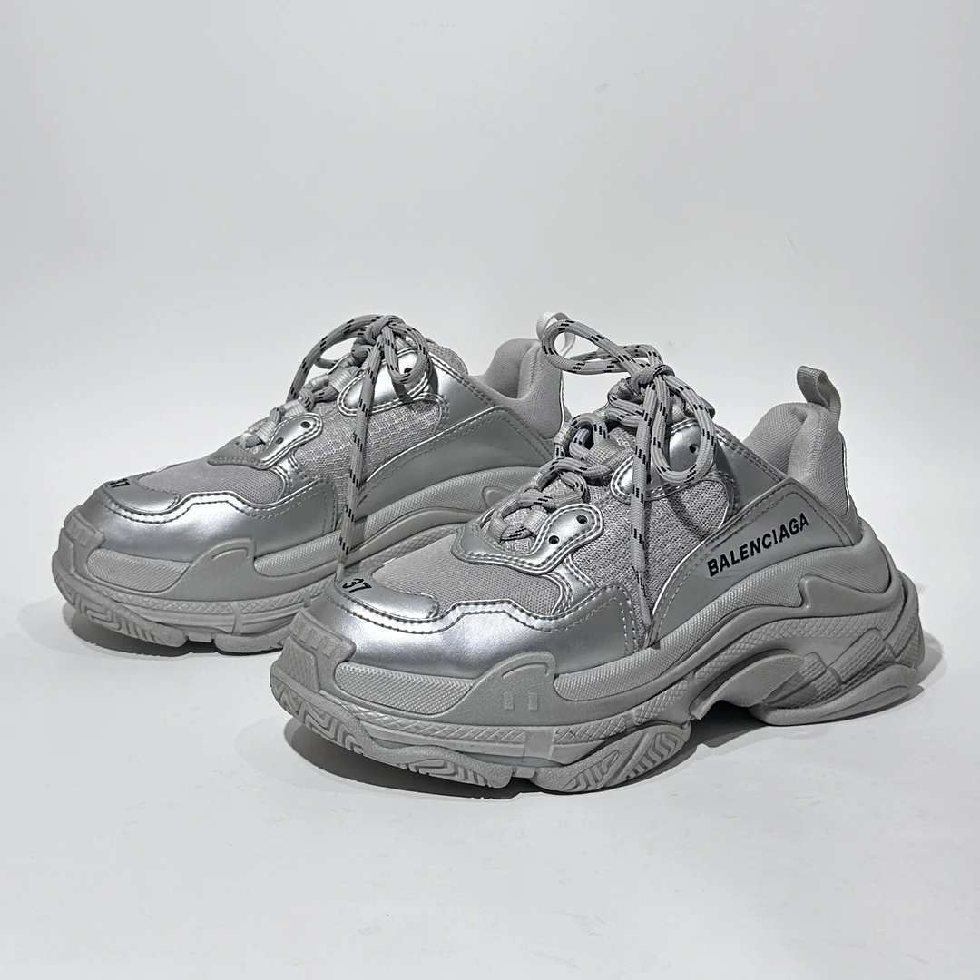 37码/98新/Balenciaga/巴黎世家 TripleS 银灰时尚老爹鞋/ML1286
