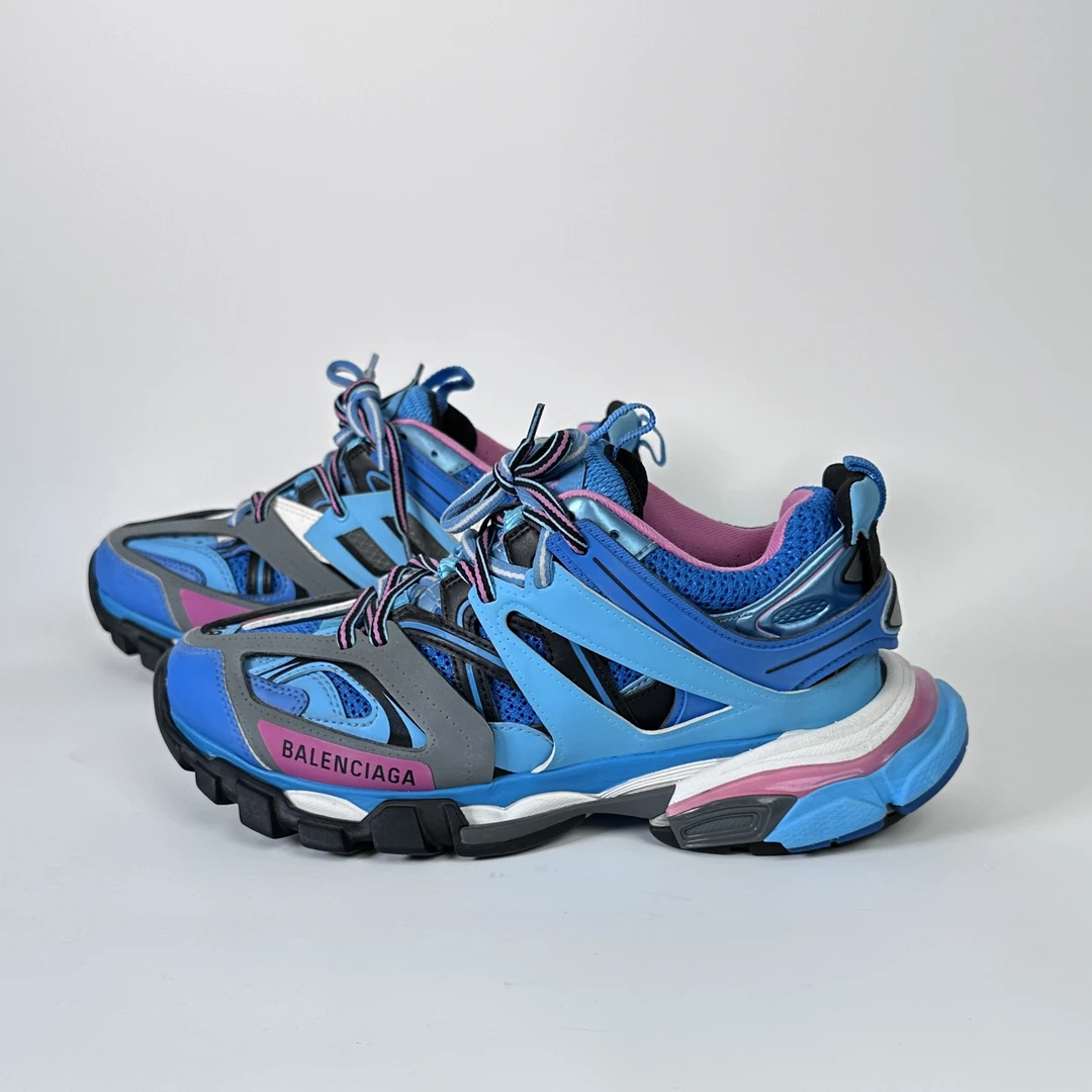 38码/99新/Balenciaga/巴黎世家 Track 蓝粉老爹鞋/ML0111