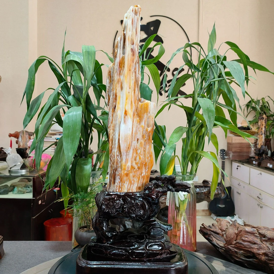 高65厘米，天然缅甸树化玉