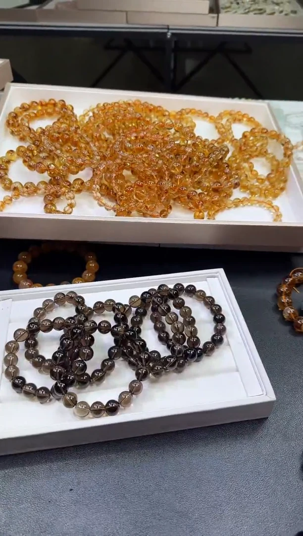 【闪购商品】水晶/未镶嵌茶晶手串11mm