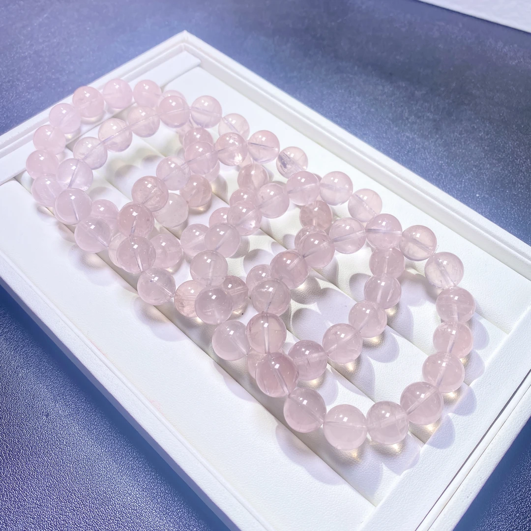 天然水蜜桃马粉水晶单圈/天然冰裂纹/完美主义勿拍（多样性发一）