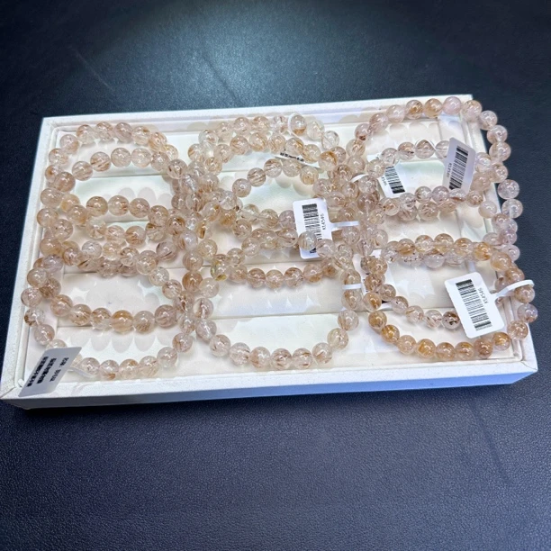 天然极光羽毛钛牙水晶/多样性发一