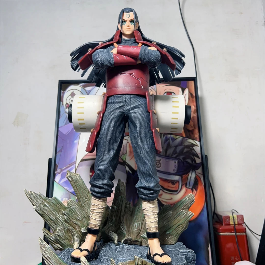 火影忍者手办 门神柱间 斑 宇智波 幕后模型雕像大摆件60cm