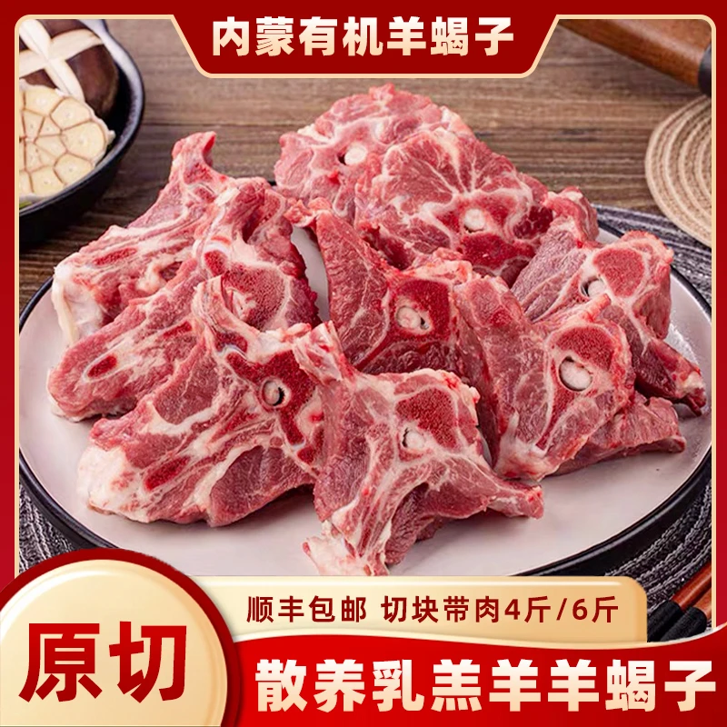精选内蒙草原天然有机小羔羊新鲜羊蝎子连骨带肉带髓速冻好吃肉香