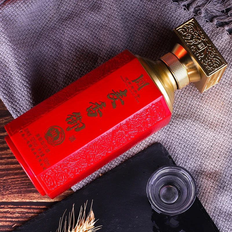 小鸡蹦麦香御酒30 河南老字号品皇家风味喝麦香御酒52度500