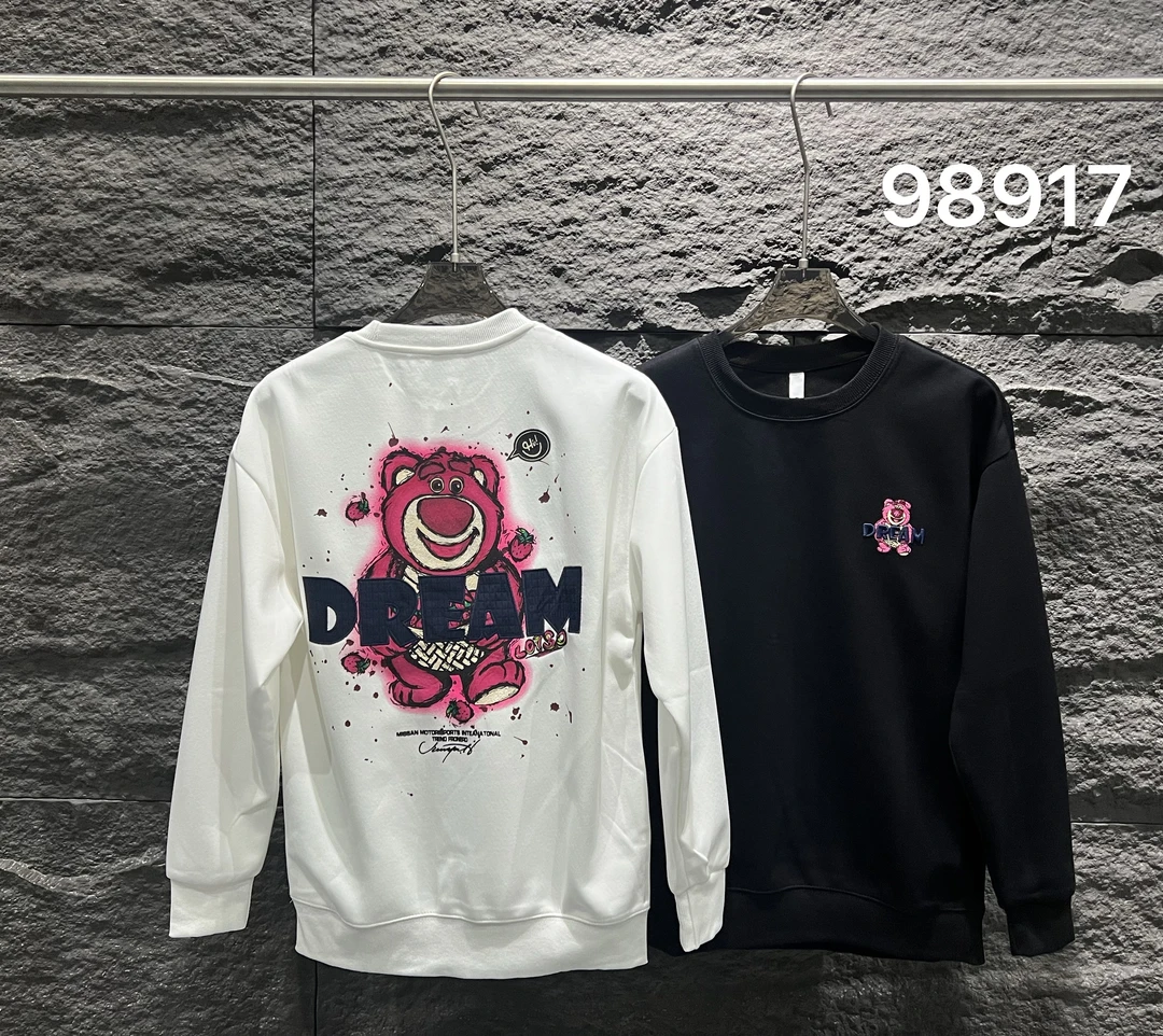 【唐总精选】简约时尚字母印花卫衣潮流百搭休闲长袖上衣-98917-