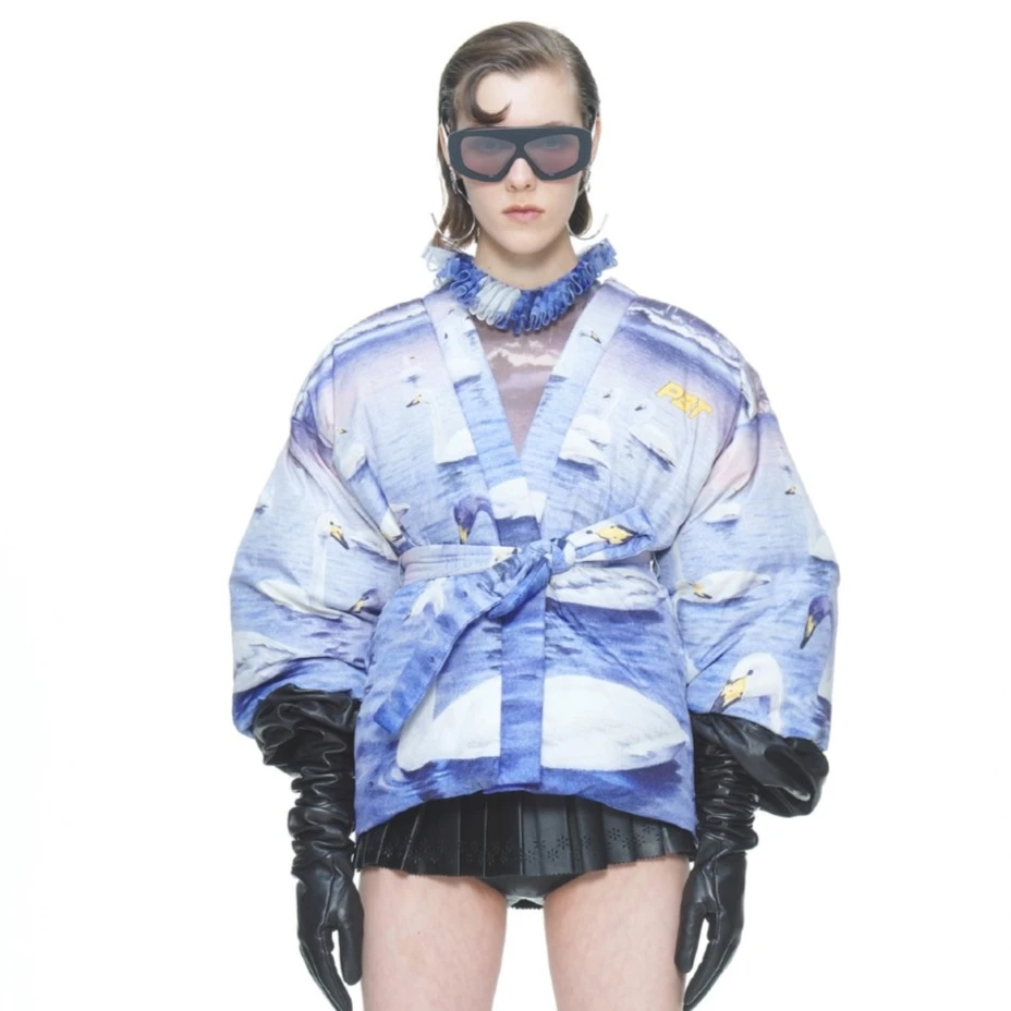 PUSHBUTTON PB韩国设计师品牌 2023秋冬时尚复古 休闲外套棉服