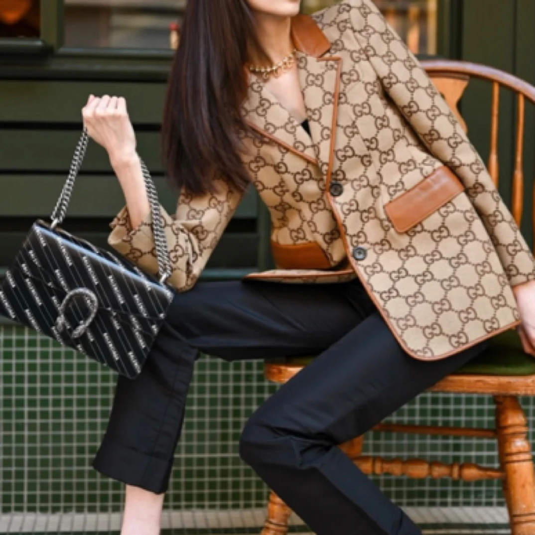 古驰满印西装夹克外套/38码/A01539