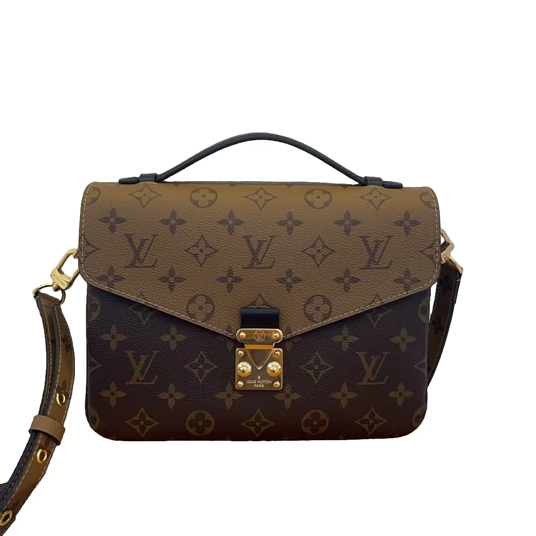 99新 LouisVuitton/路易威登 kk/LV拼色邮差/单肩