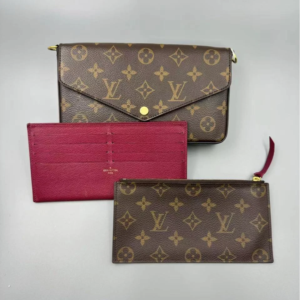 99新 LouisVuitton/路易威登 KK/LV全原编码三合一/单肩包